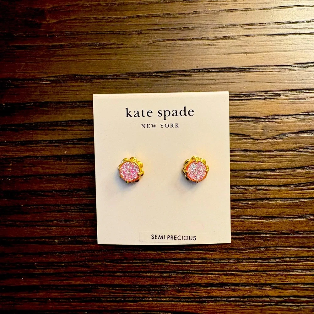 NEW Kate Spade pink stud earrings